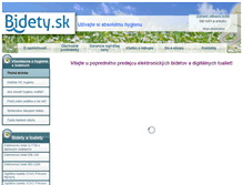 Tablet Screenshot of bidety.sk